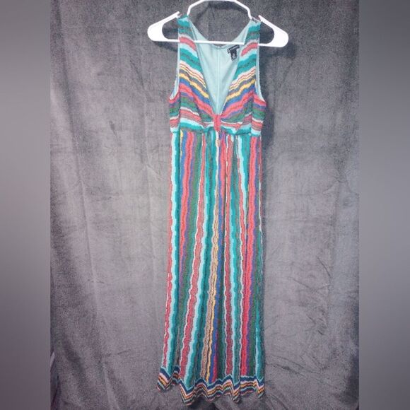 New Directions Striped V Neck Sundress Size 10 EUC - Picture 1 of 7